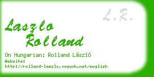 laszlo rolland business card